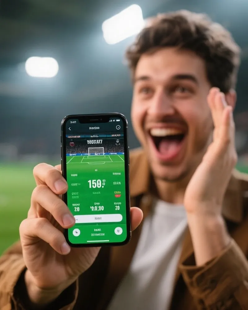 Fans checking live scores